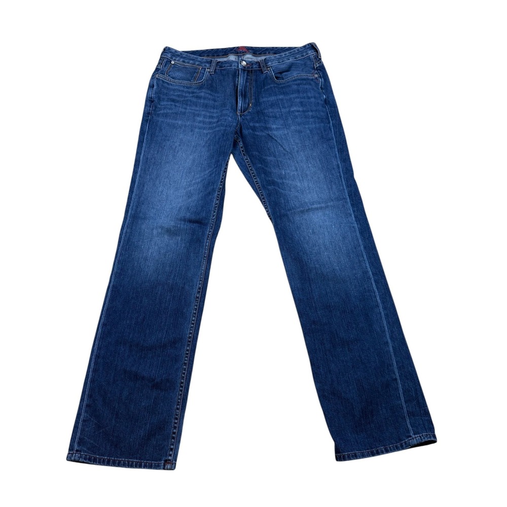 Tommy Bahama Authentic Mens 36x34 Blue Medium Wash Straight Leg Denim Jeans - Picture 5 of 9